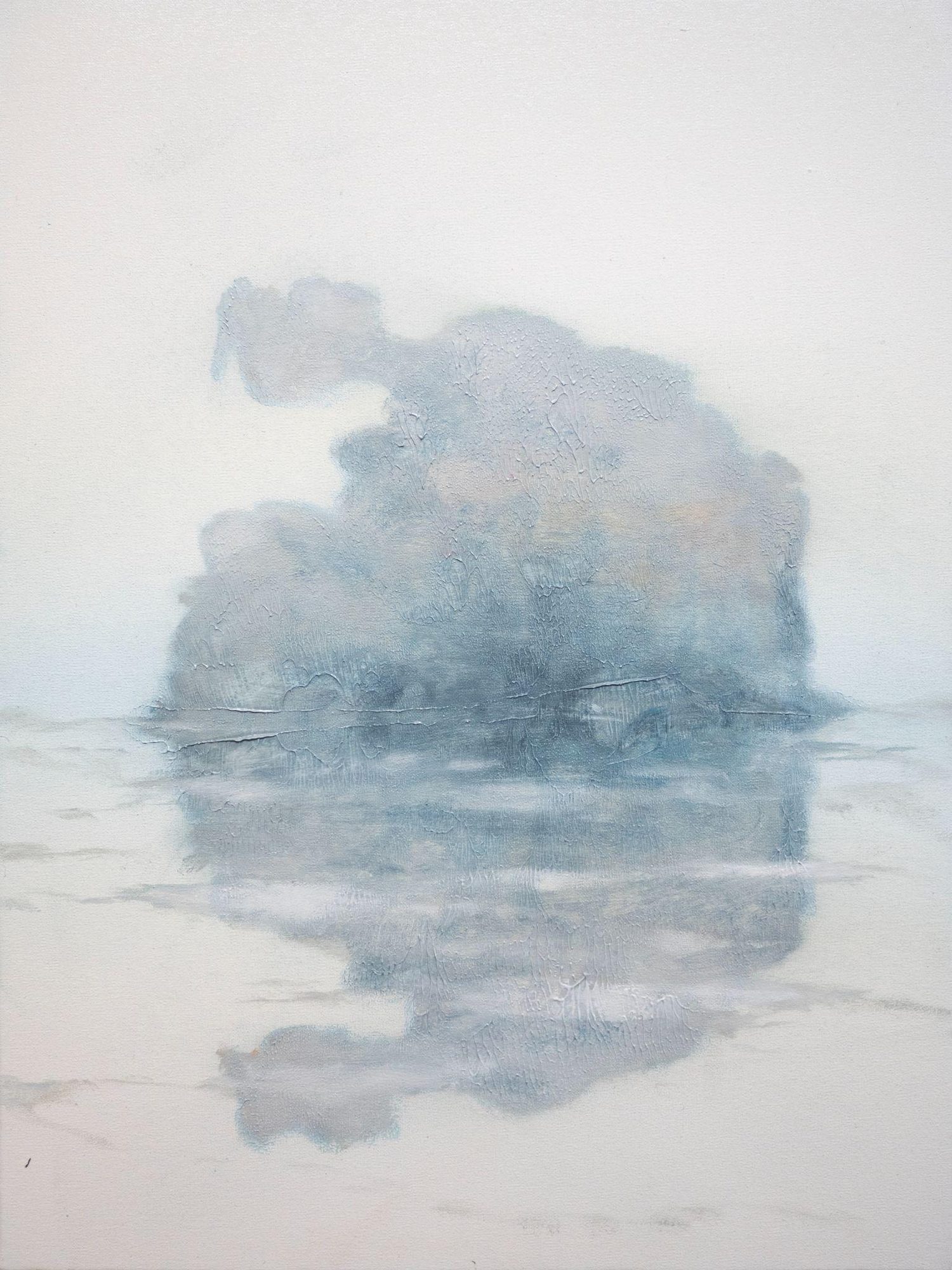 Isola dei vivi, oil on canvas, 30 × 40 cm, 2024